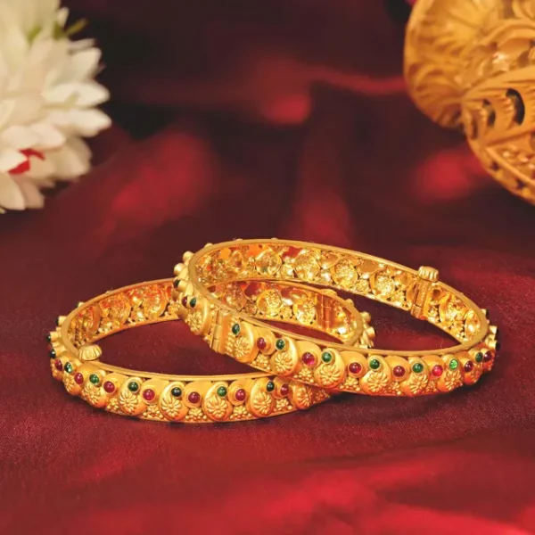 Sacrosanct Gold Bangles